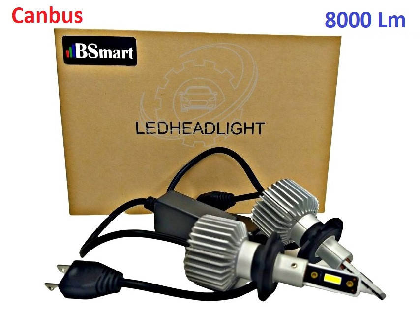 

Светодиодные автолампы LED BSmart Extra 7S H7 50Вт 8000Лм 12-24В 5500K Canbus