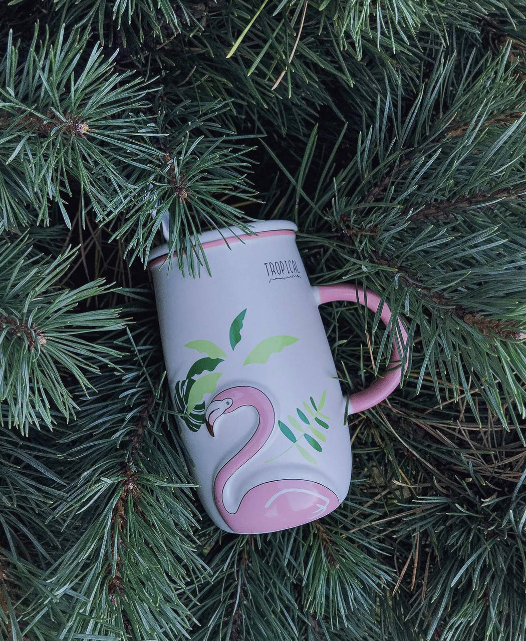

Чашка Кружка фламінго Tropical