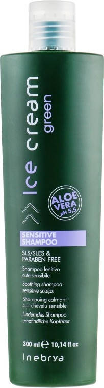 

Шампунь для чувствительной кожи головы Inebrya Green Sensitive Shampoo 300 мл.