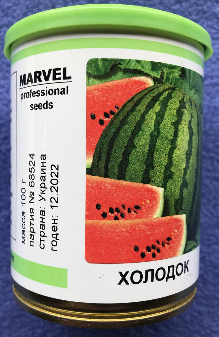 

Семена арбуз 100 г сорт Холодок в банке, Marvel