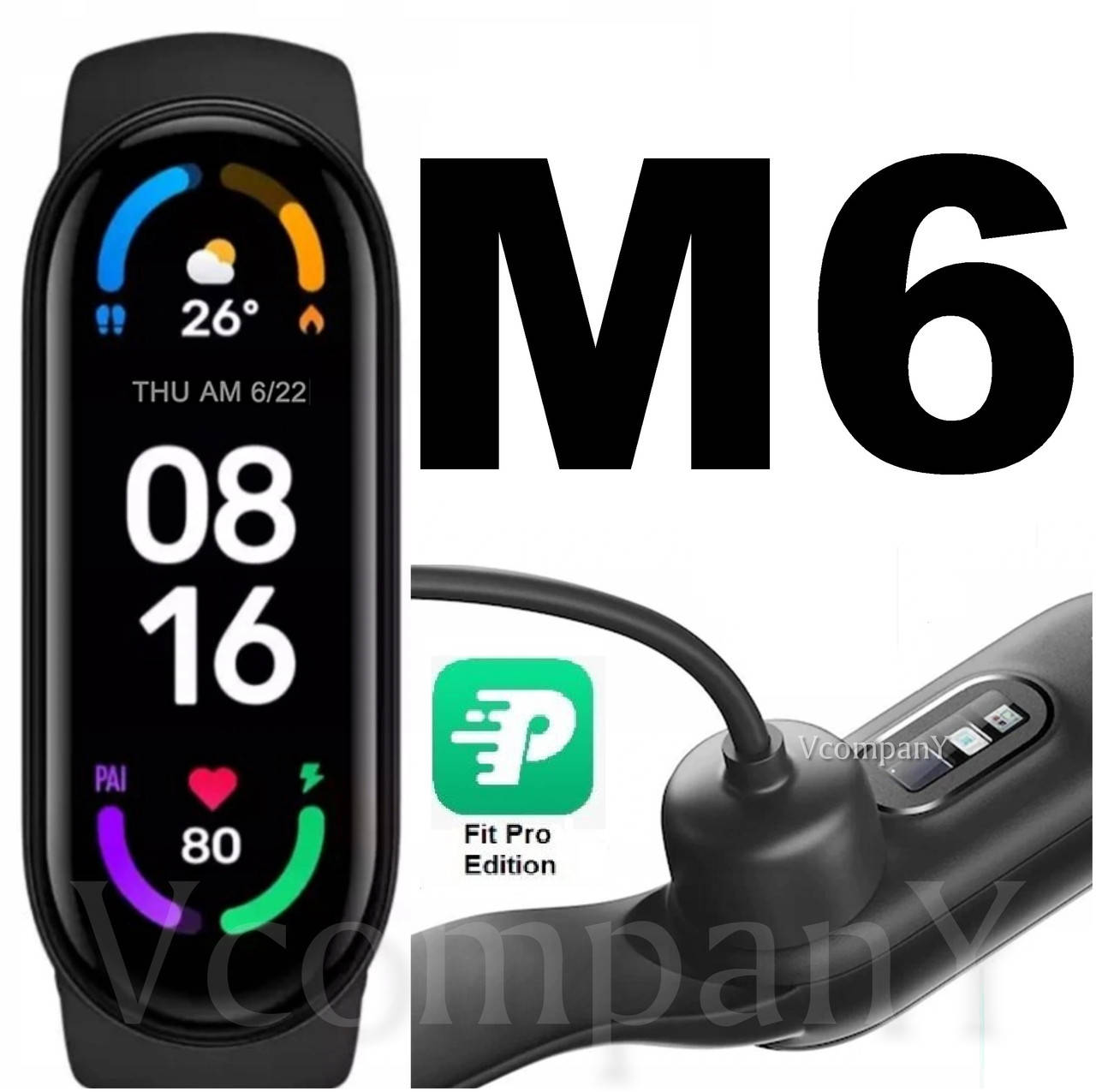 

Фитнес браслет часы LEMEX SMART BAND M6 FIT PRO EDITION Смарт браслет м6 с Шагомером