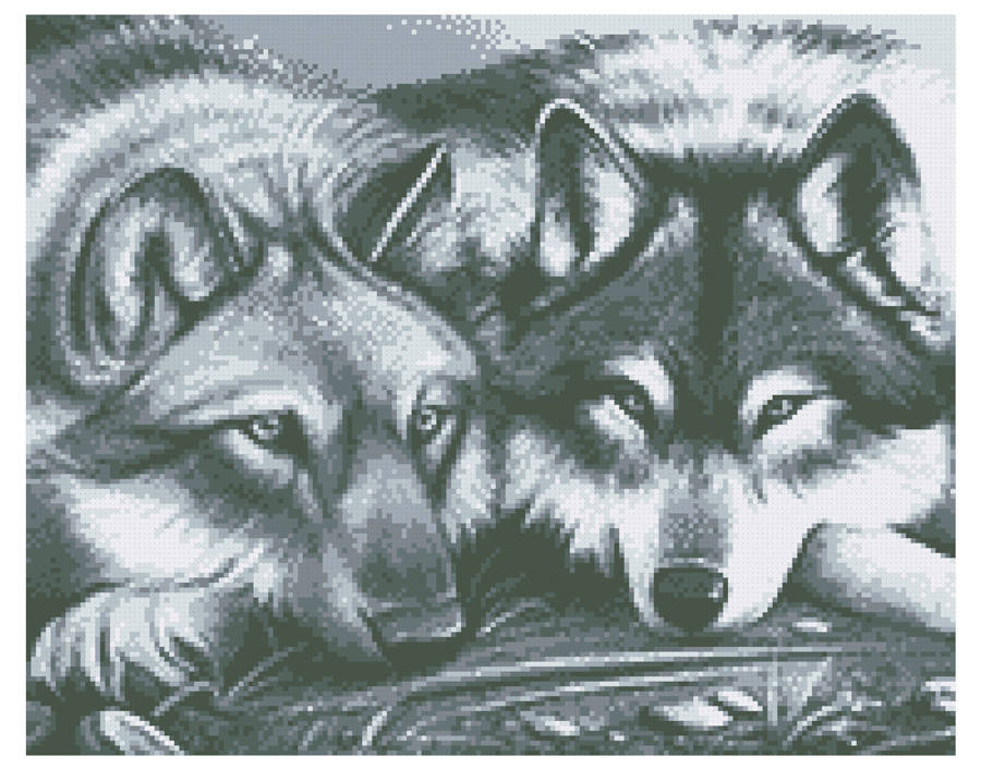 

СКВ-194. Схема для вишивки бісером Вовки