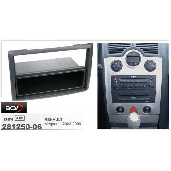 

Рамка перехідна ACV 281250-06 Renault Megane 2din