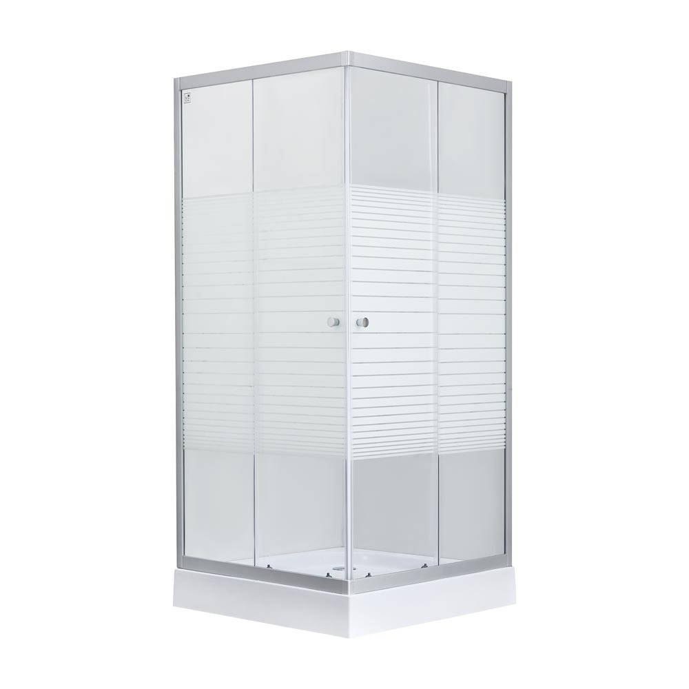 

Квадратная душевая кабина с низким поддоном Lidz Wiezak SC90x90.SAT.LOW.L Linie