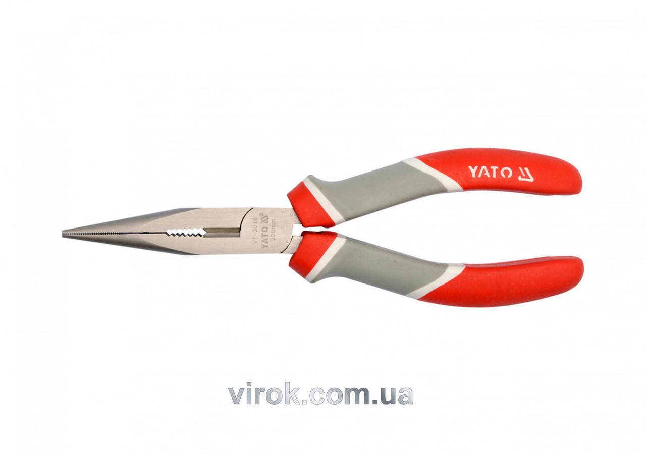 

Тонкогубцы YATO никелированные l=200 мм YT-2018