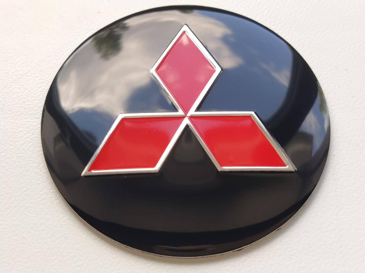 

Наклейка на колпачок/заглушку Mitsubishi 56 мм. Черные, Черный