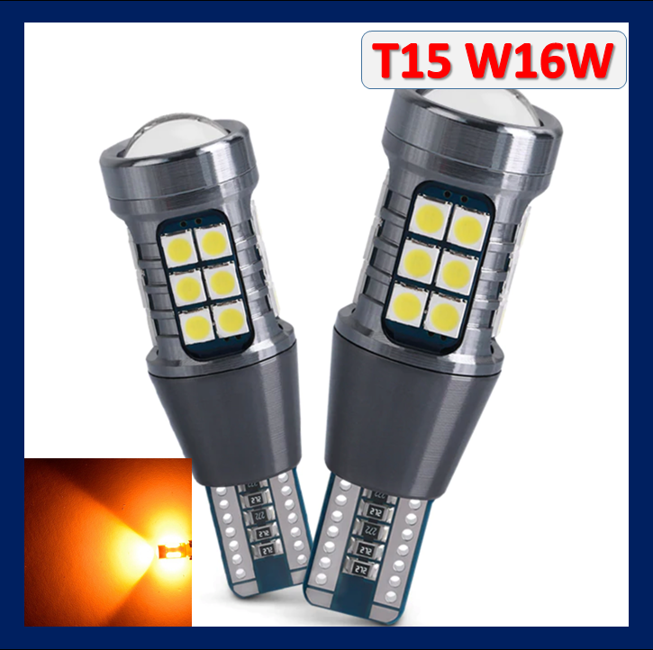 

T15 W16W ЖЕЛТЫЙ СВЕТ 45 SMD с обманкой светодиодная автомобильная лампа
