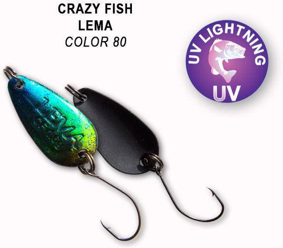 

Колеблющаяся блесна Crazy Fish LEMA-1.6g 80