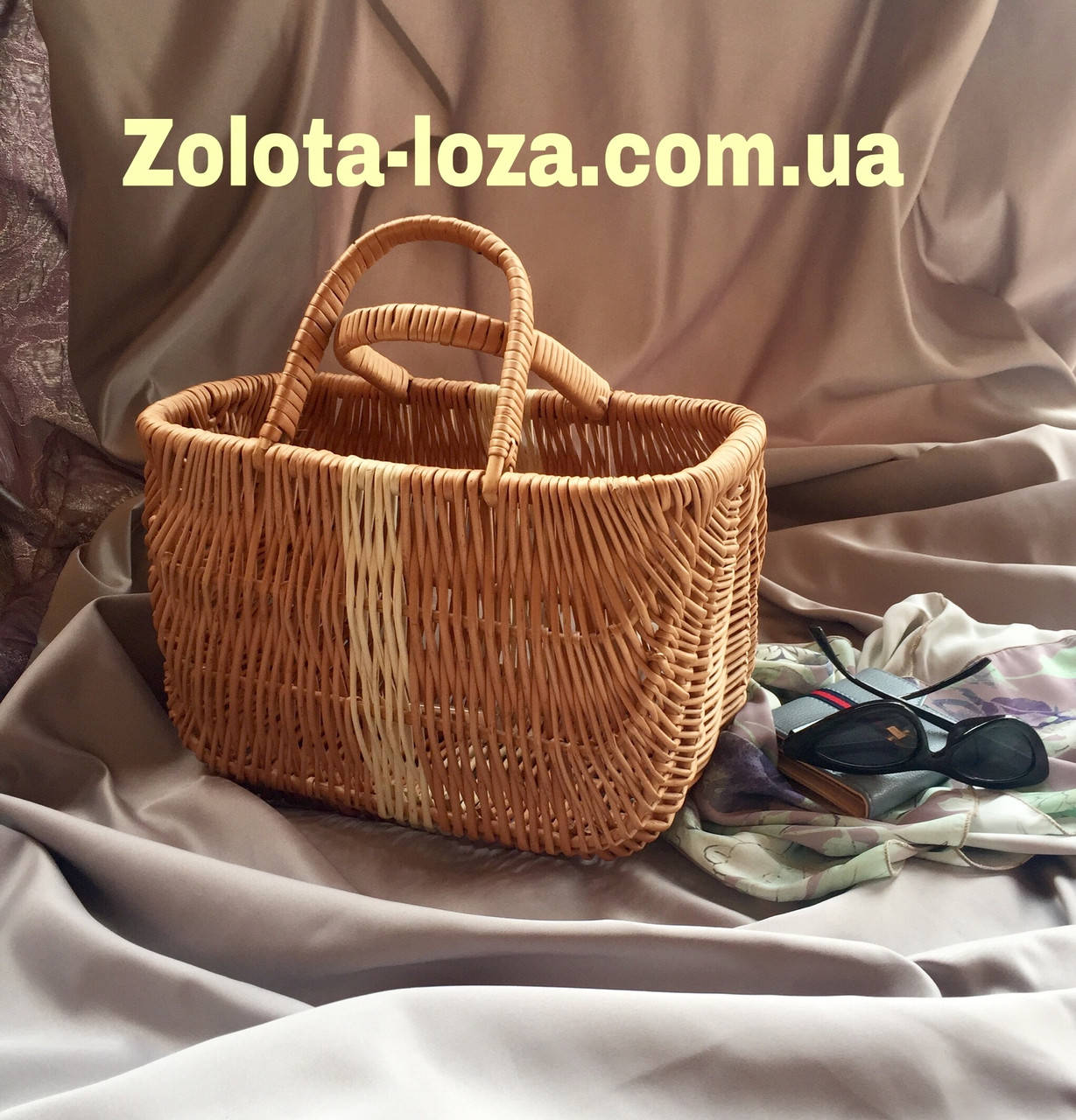 

Сумка плетеная из натуральной лозы. 41х21х27. Арт: D3325