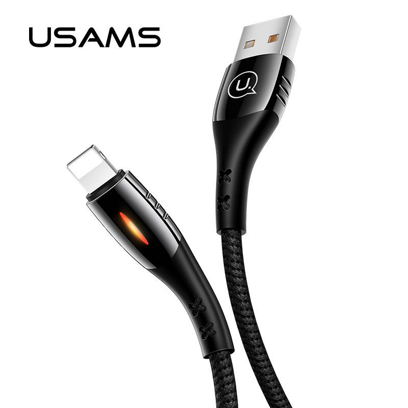 

Кабель для зарядки телефона Lightning USAMS Smart Power-off US-SJ345 200см |2A| Черный