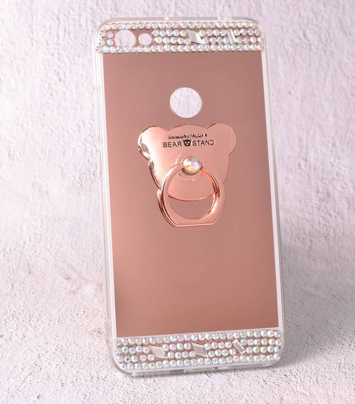 

Чехол-накладка TPU Luxury Bear rose gold для Xiaomi Redmi Note 5A Prime, Золотистый