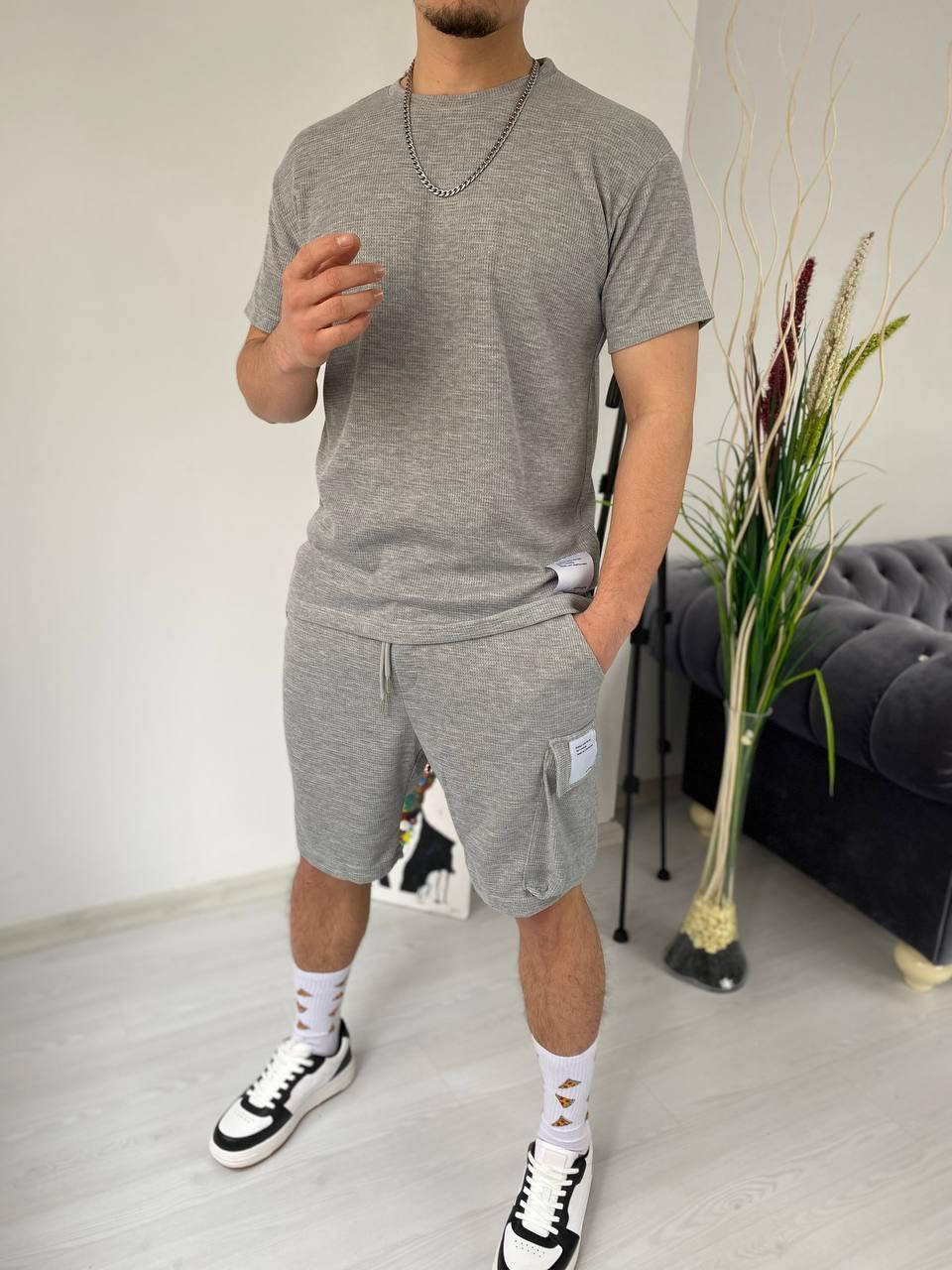 

Летний костюм(футболка+шорты),футболка и шорты,мужской костюм,мужские шорты и футболка,черный летний костюм