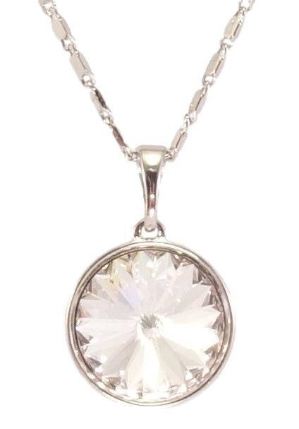 

Кулон Xuping Родий с кр-ми Swarovski на цепочке "Кристалл Clear" длина 39.5-45см х 2мм