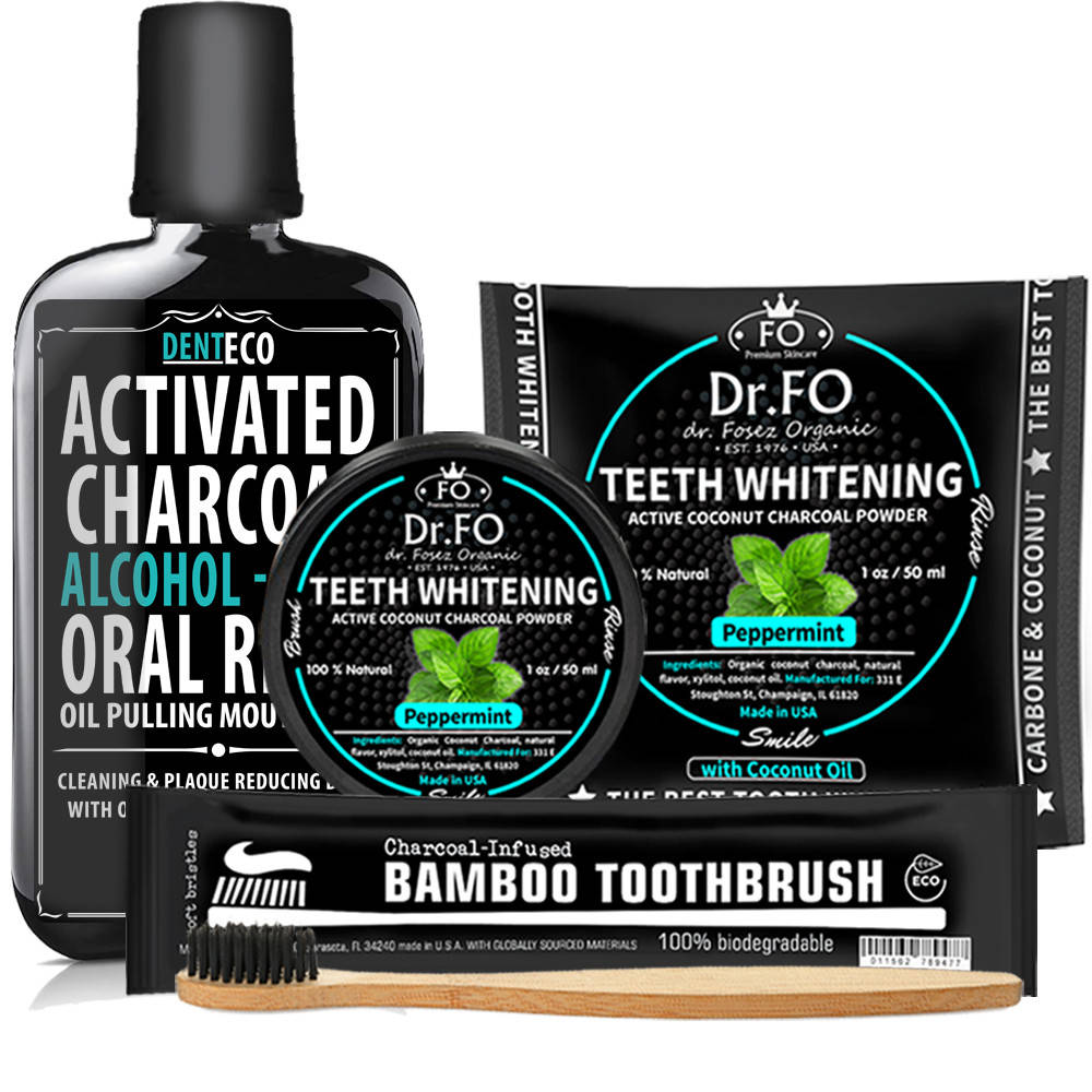 

Кокосовый Зубной порошок и Ополаскиватель С активированным углем и кокосовым маслом для полости рта 500мл США