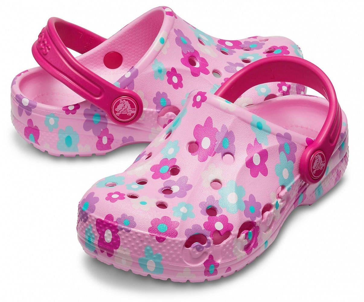 

Детские кроксы Kids' Bayaband Seasonal Graphic Clog, оригинал 35, Розовый