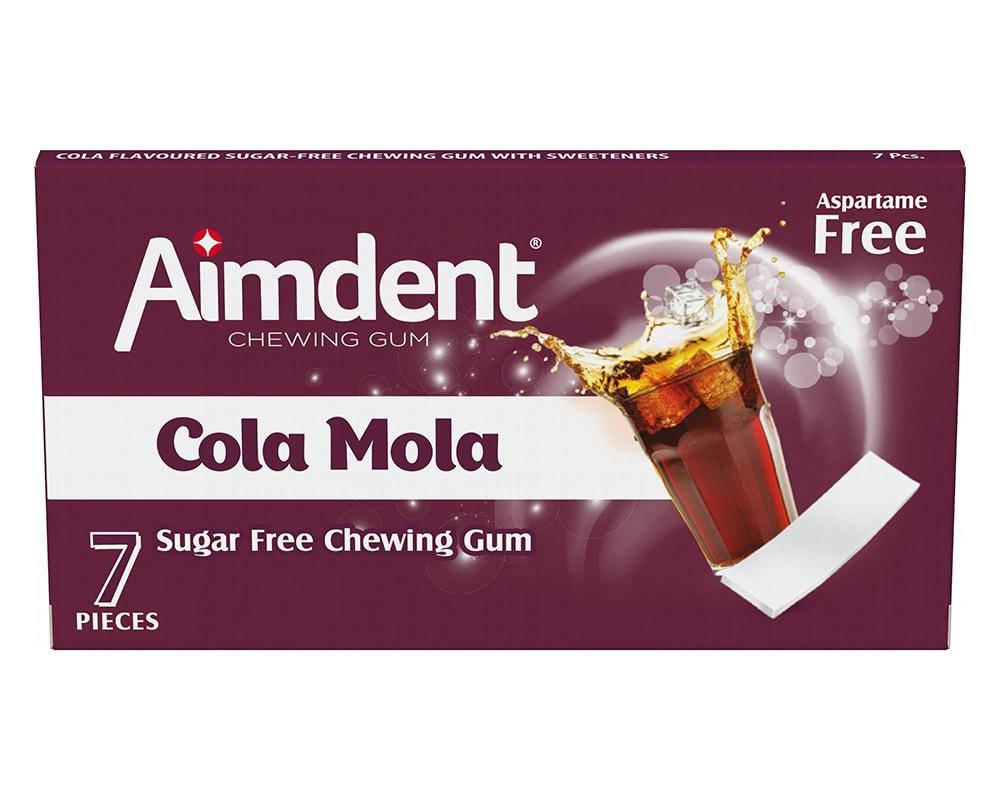 

Жевательная резинка без сахара со вкусом колы Aimdent COLAMOLA, 7 шт/уп