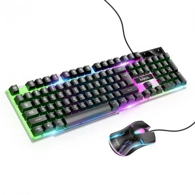 

Игровая клавиатура и мышь HOCO GM11 с подсветкой