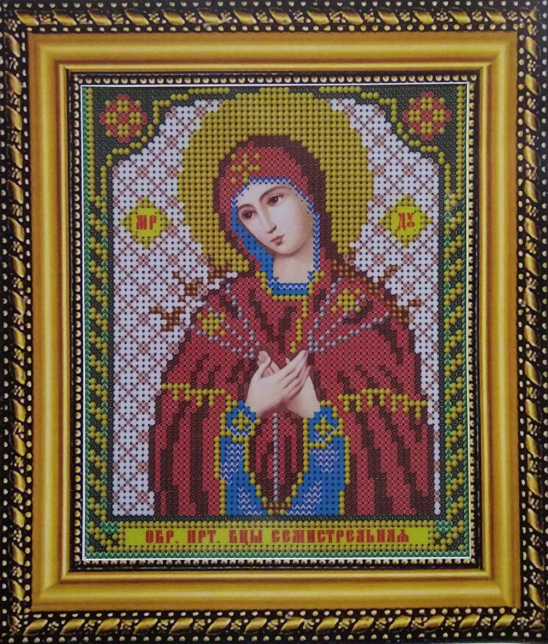 

Набор для вышивки бисером ArtWork икона Пресвятая Богородица Семистрельная VIA 5004