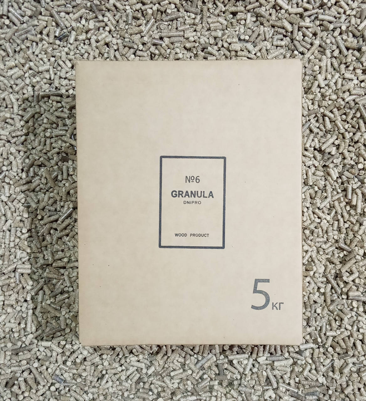 

Наполнитель для кошачих туалетов GRANULA №6 древесный 5 кг.