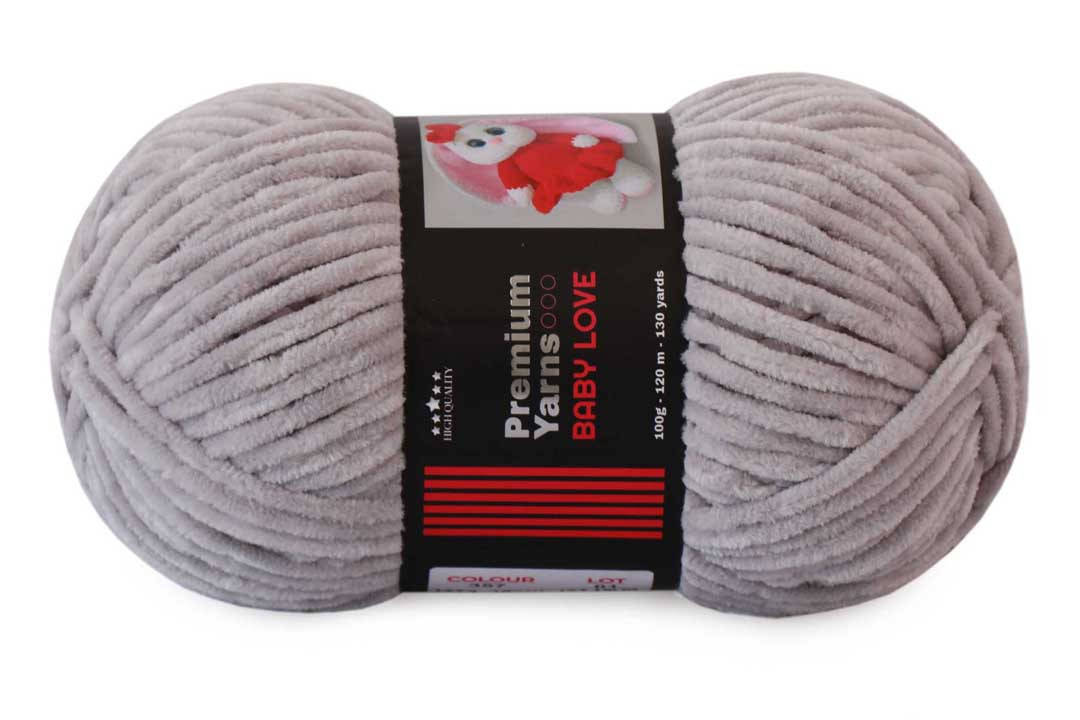

Premium Yarn Baby Love, Серо-голубой №357, Серый