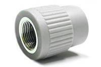 

Муфта (МРВ) РP-R с ВР 20×1/2" Evci Plastik, Светло-серый