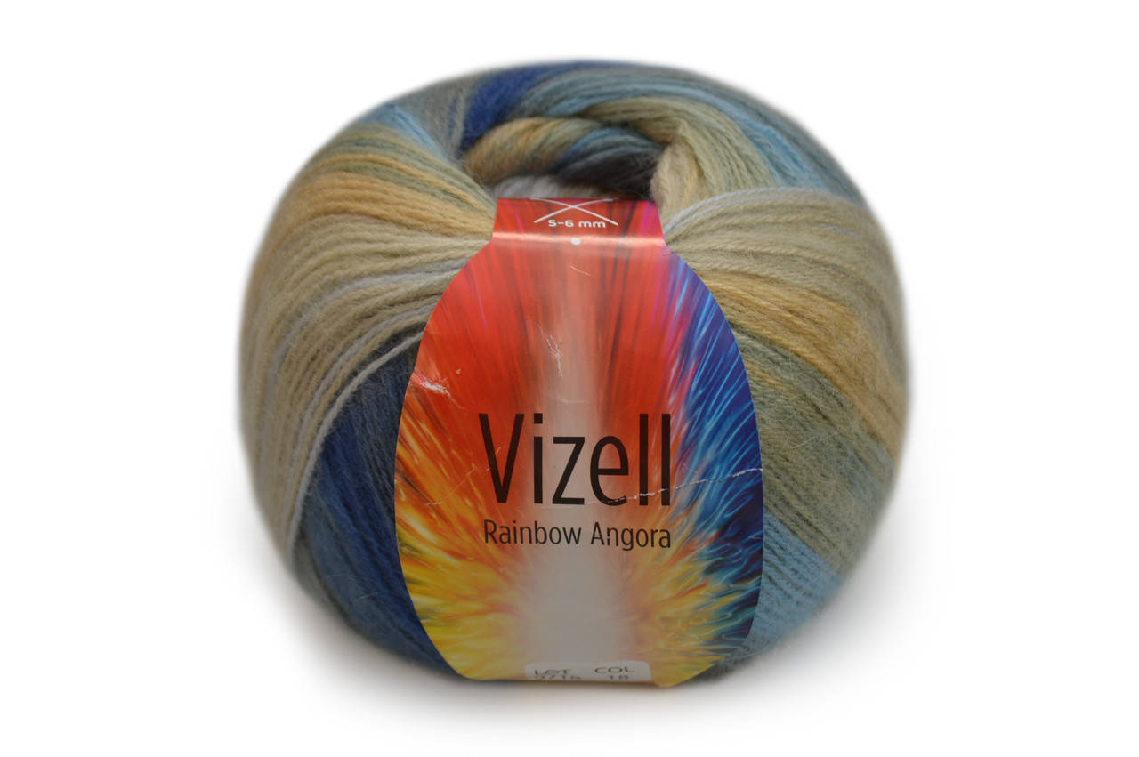 

Vizell Rainbow Angora, №18, Секционное крашение