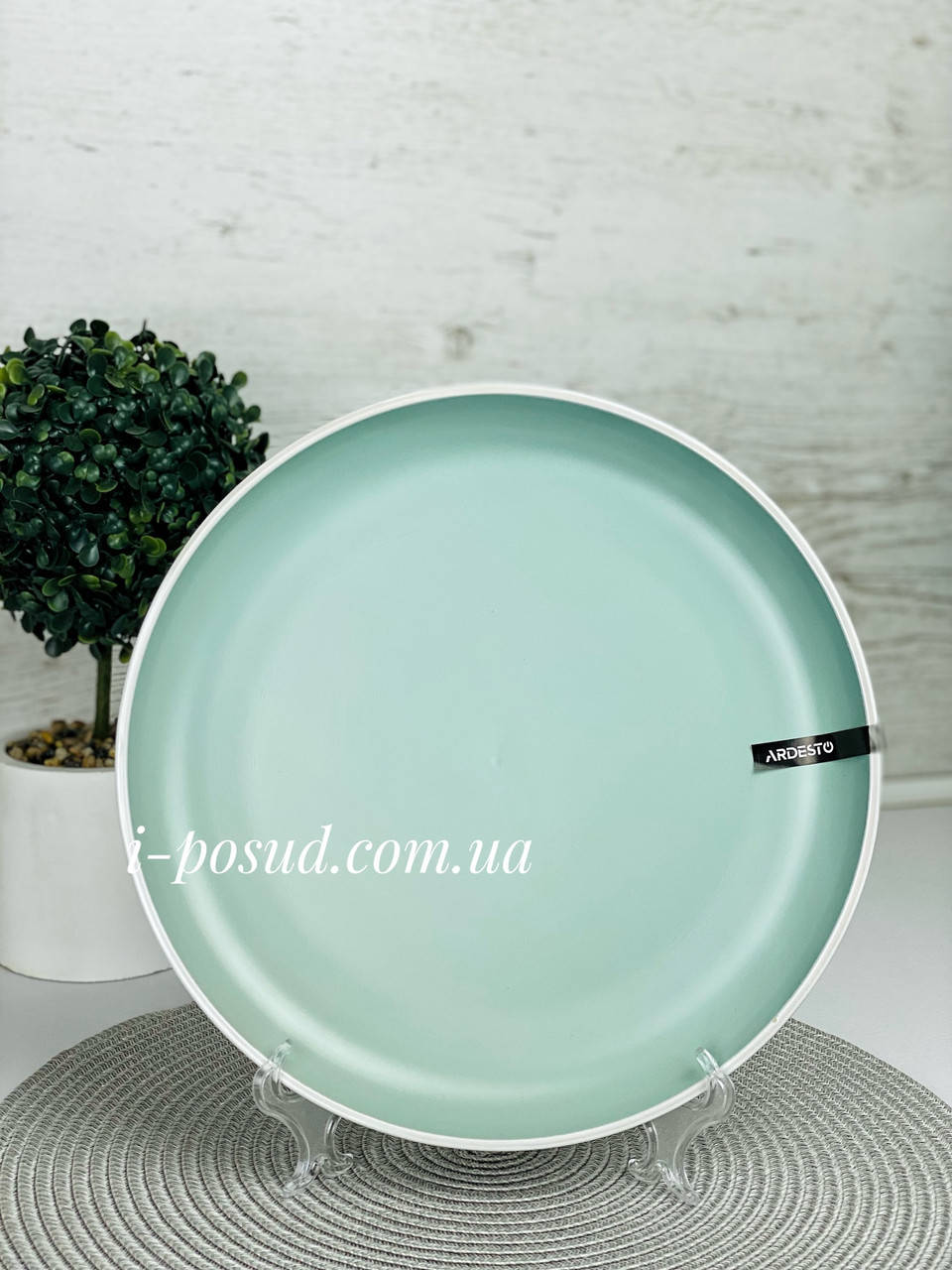 

Тарелка обеденная 26 см Ardesto Cremona Pastel blue AR2926BC, Синий