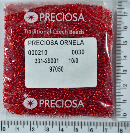 

Бисер PRECIOSA №10/0 блестящ №97050 пакет 50 грамм уп=1пакет