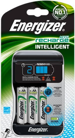 

Зарядний пристрій Energizer Ni-MH Battery Intelligent Charger + 4 АА 2000мАч