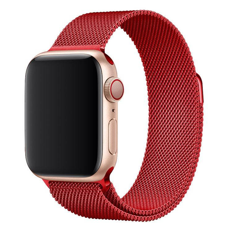 

Ремешки Apple Watch 41/40/38mm миланская петля красный