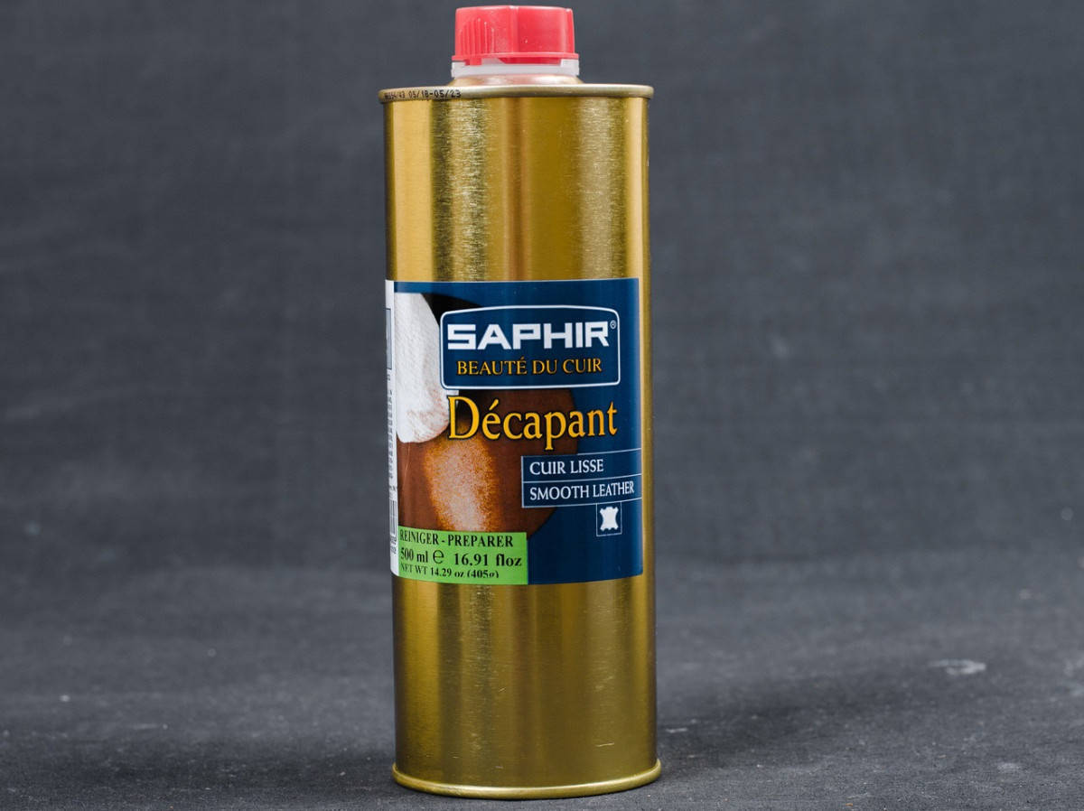 

Жидкость для снятия краски Saphir Decapant (жестяной флакон 500 мл)