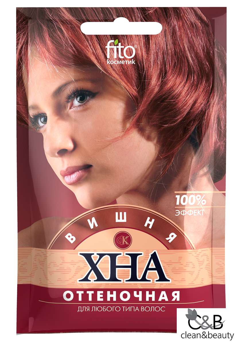 

Хна оттеночная Вишня, Фитокосметик 25 г