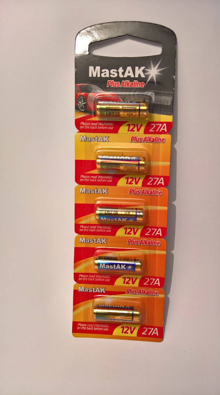 

Батарейка MastAK Plus Alkaline 12V 27A ( LR27A) 5шт