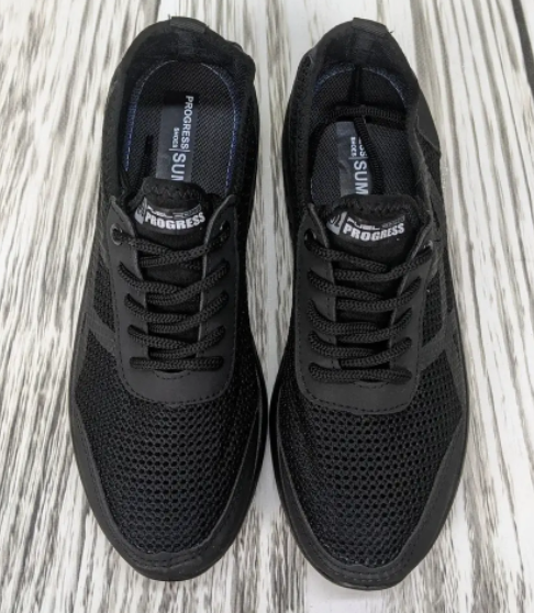 

Кроссовки мужские черные сетка украина прогресс, Черный