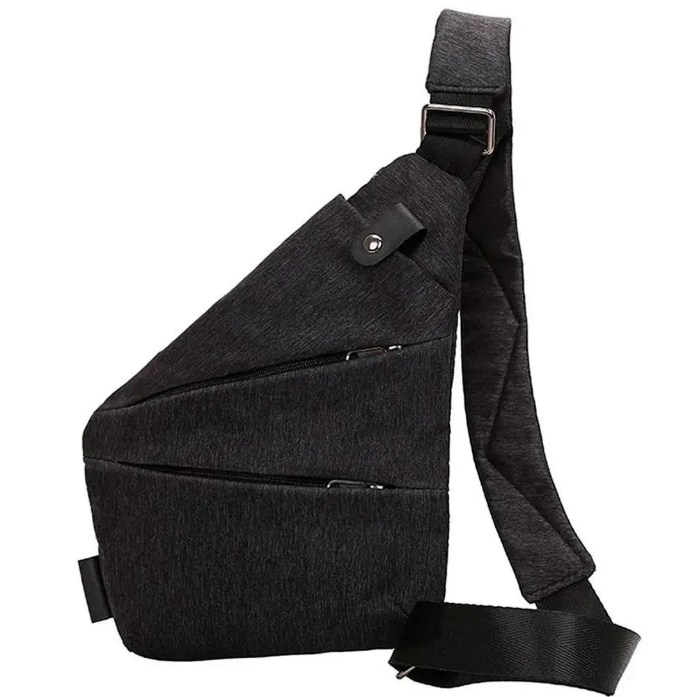 

Сумка-кобура через плечо CrossBody 4634 30х24х10 см черная, Черный