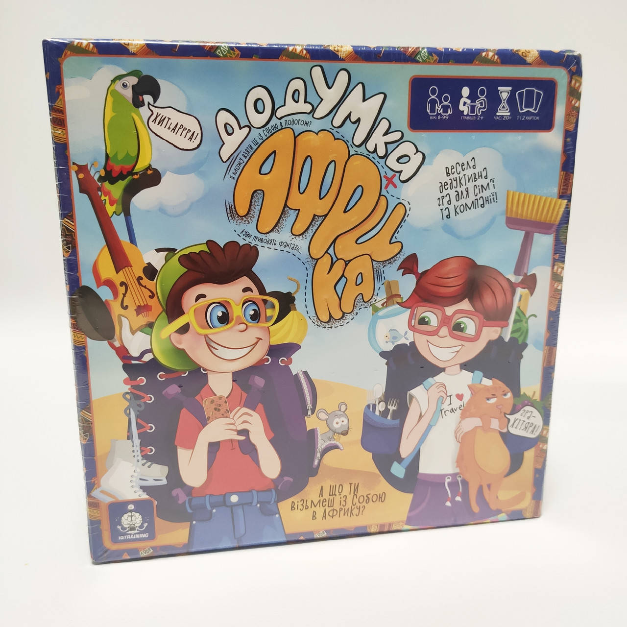 

Настольная игра ДоДумка Африка (укр) Danko Toys GDV-Afr-01U карточки развивающая логическая для детей семьи