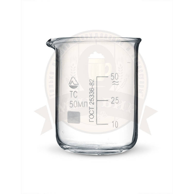

Стакан мерный стеклянный 50 мл.