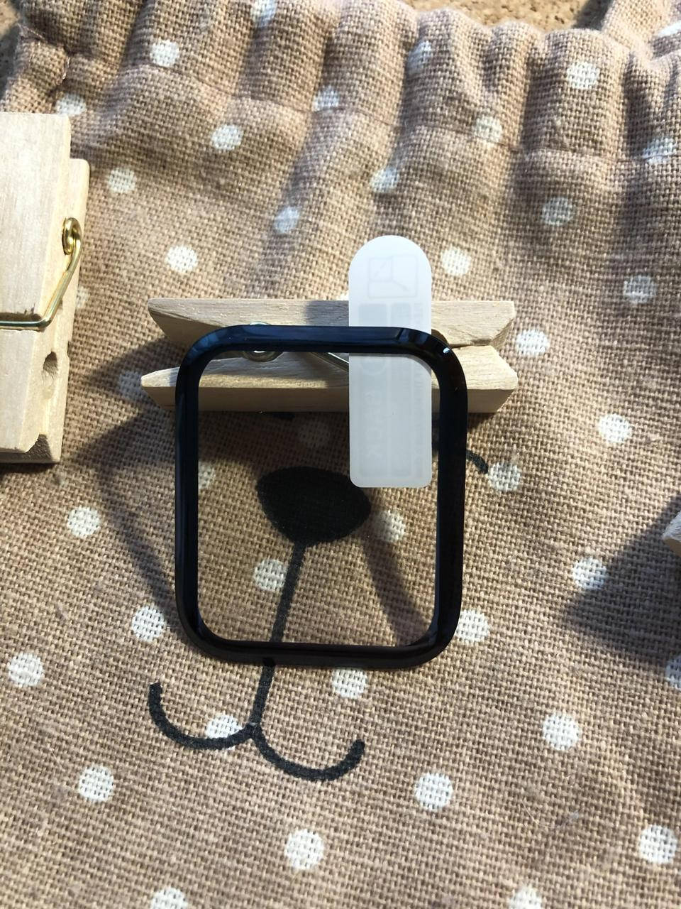 

Защитное стекло для Apple Watch 44mm на весь экран/захисне скло, Черный