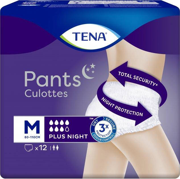 

Трусы-подгузники для взрослых Tena Pants Plus Night ночные размер М 12 шт.