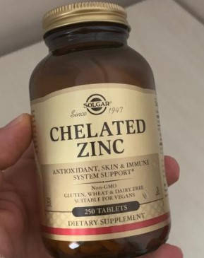 

Хелатный цинк Solgar Chelated Zinc 250 таблеток