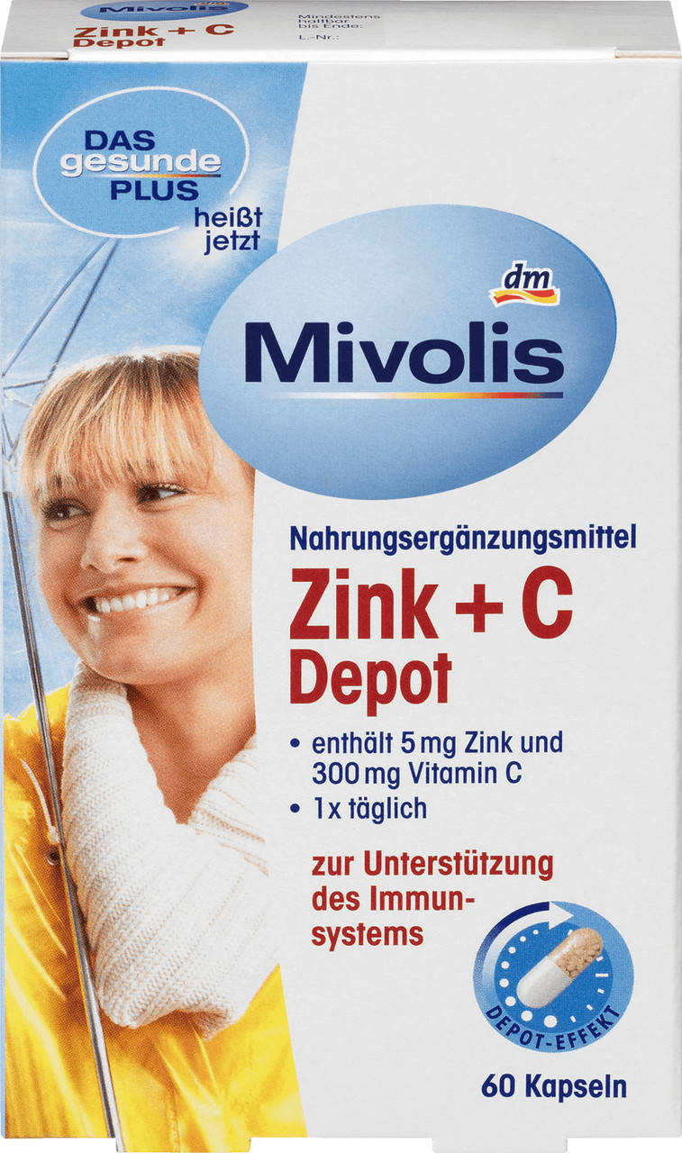 

Mivolis Витаминный комплекс Zink+С Depot Kapseln - Для иммунной системы