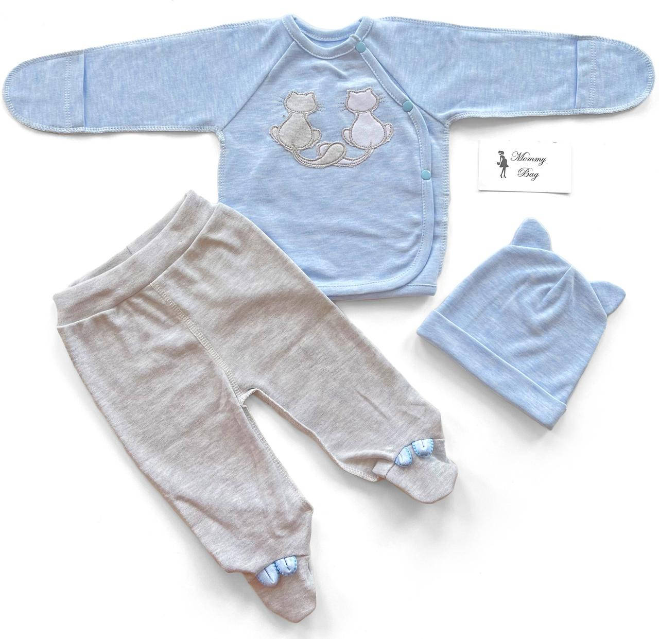 

Комплект 3 ед. RoyalBaby Котики с хвостиками р.56, 0-3 мес