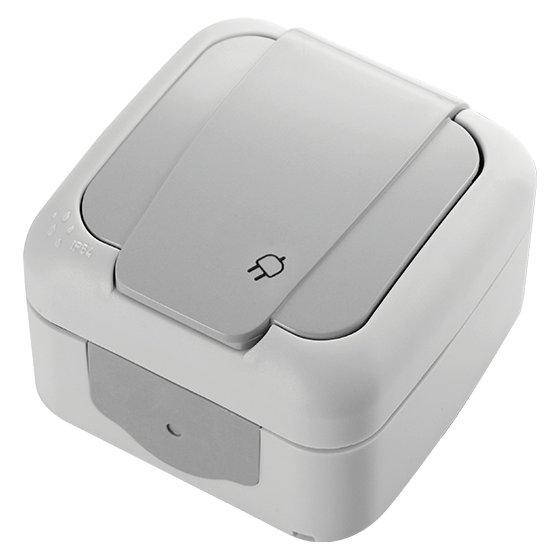 

Розетка с крышкой Viko Palmiye IP 54