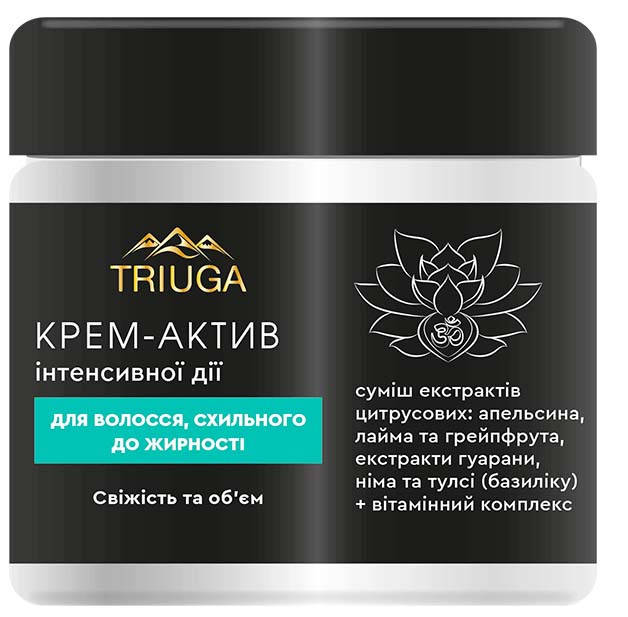

Triuga Аюрведический профессональный Крем-актив для волос, склонных к жирности СВЕЖЕСТЬ И ОБЪЕМ, 500 мл