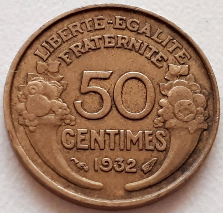 

Франция 50 сантимов 1932