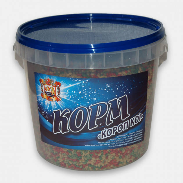 

Корм для рыб Карп Кои 3,5кг (ведро 20л)