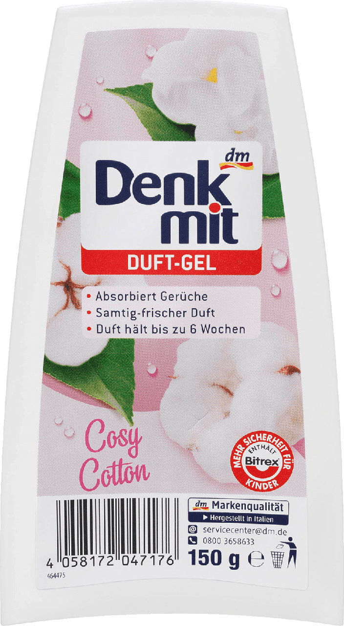 

Гелевый освежитель воздуха Denkmit Duft-Gel Cosy Cotton, 150 гр.