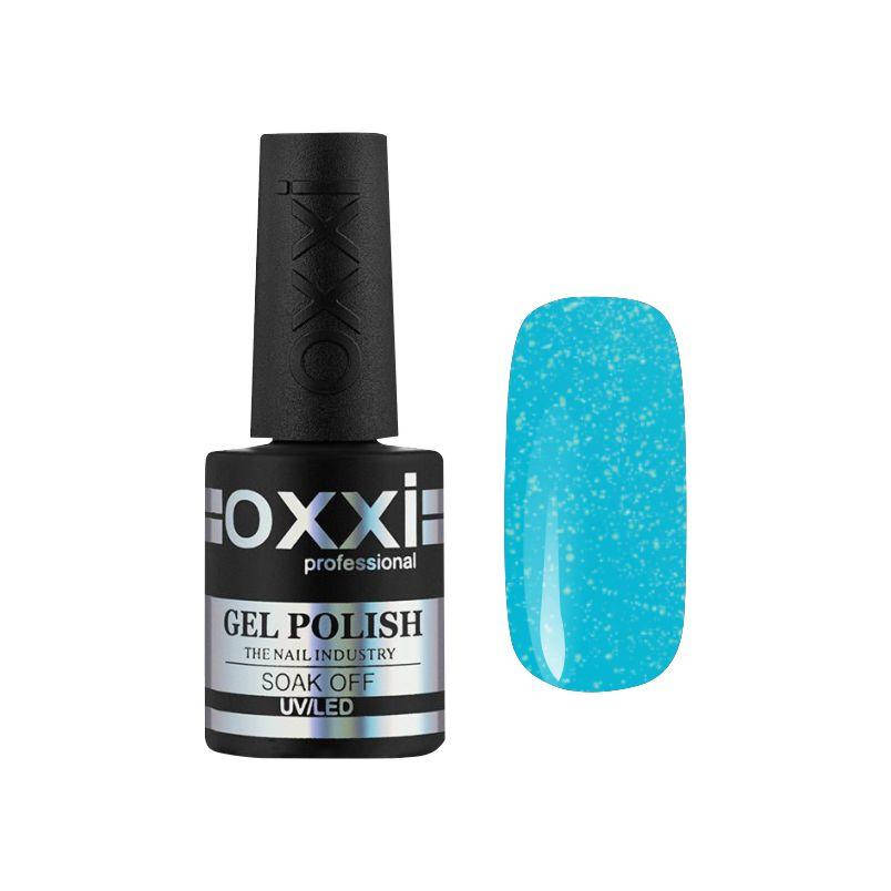 

Гель-лак для ногтей Oxxi Professional 152 яркий голубой с микроблесоком,10 мл