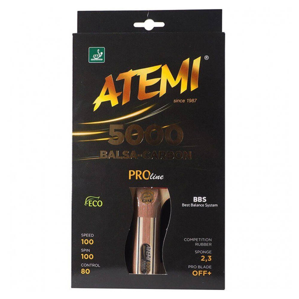 

Ракетка для настольного тенниса Atemi 5000a PRO Balsa-Carbon A5000PL