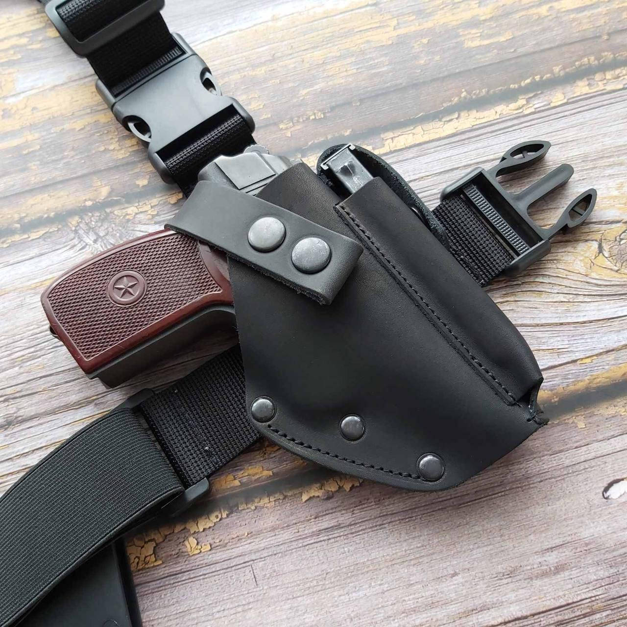 

Кобура набедренная для пистолета, кабура на ногу тактическая мужская военная, кобура армейская для писталета, Черный